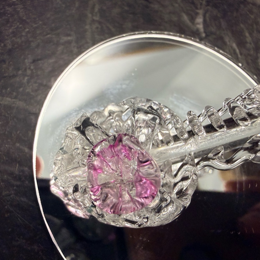 Spun Glass Miniature High Heel Shoe Figurine - Picture 16 of 16